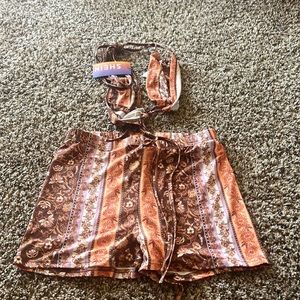 Halter top and shorts